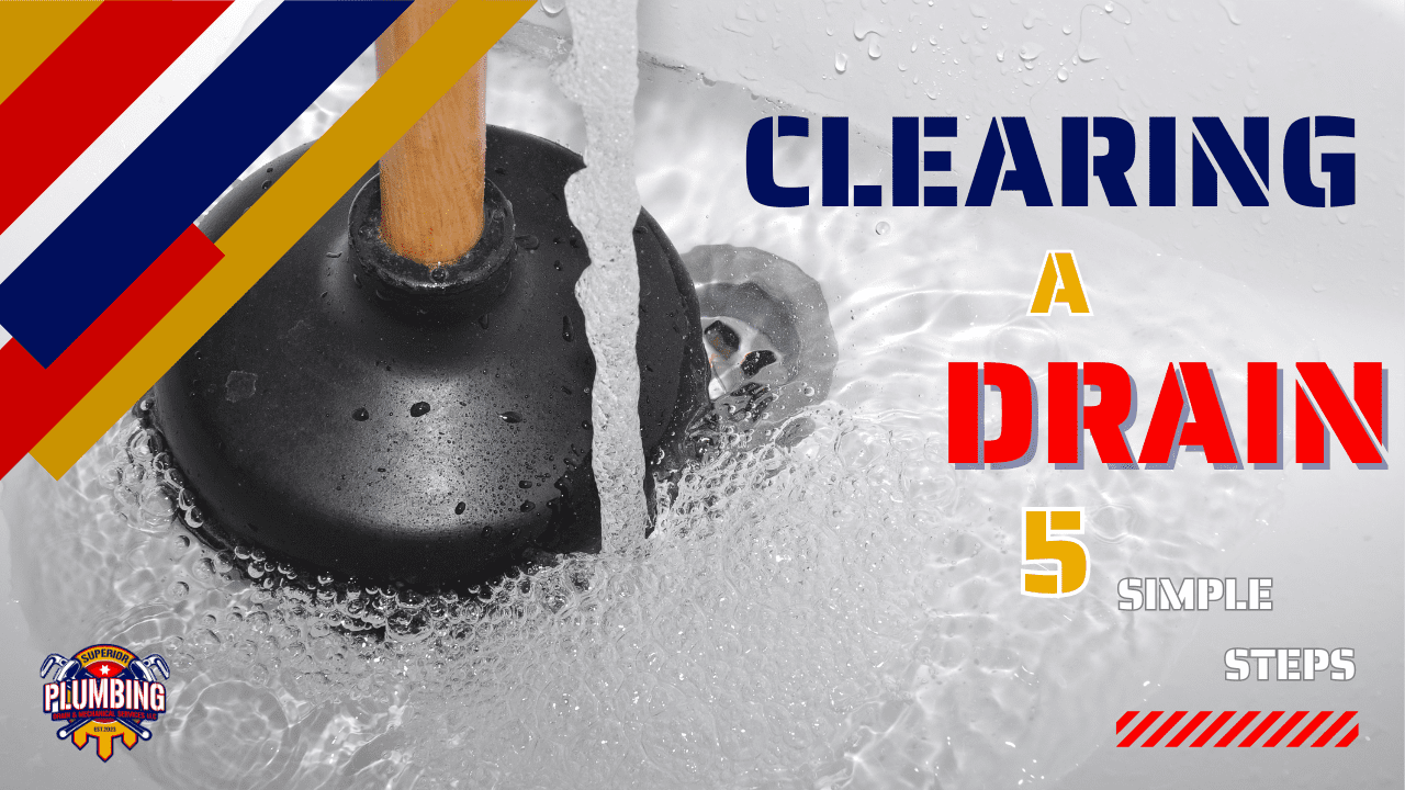 How to clear a clogged drain in 5 steps