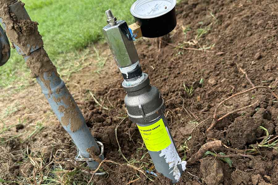 Ongoing gas line repair